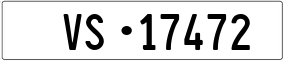 Trailer License Plate